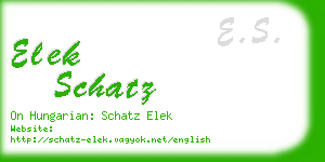 elek schatz business card